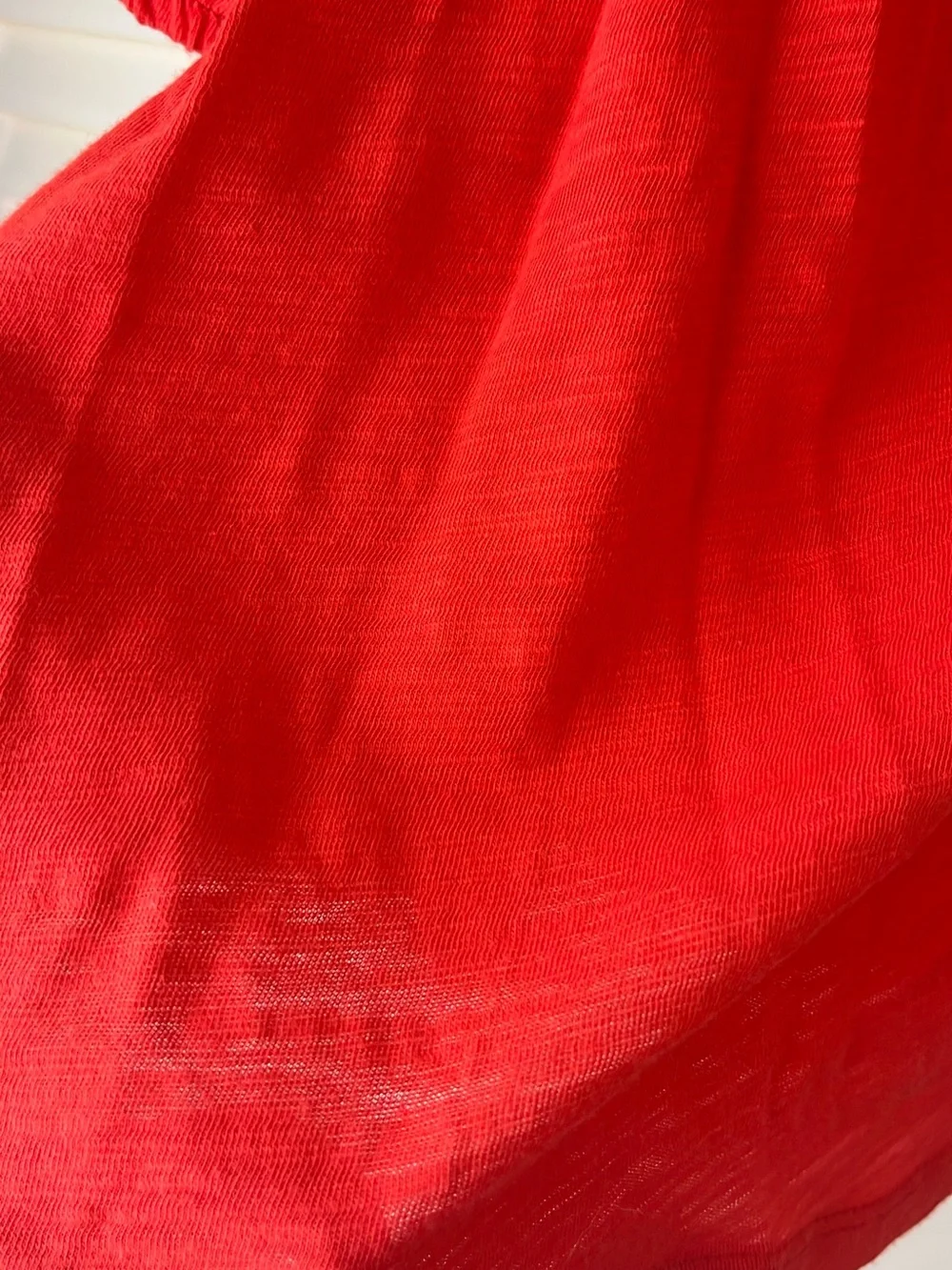Old Navy Red Puff-Sleeve Blouse